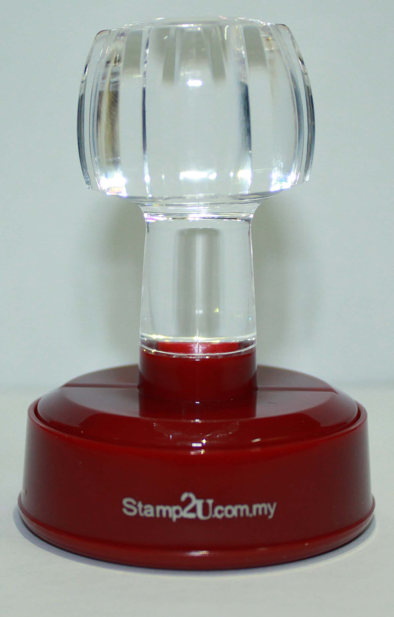 Round rubber stamp / flash stamp